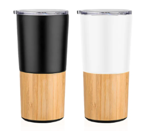 כוס תרמית במבוק ונירוסטה בעיצוב מודרני